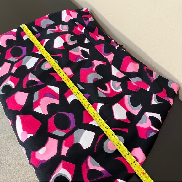 Cato Woman Pink Geometric Shapes Pencil Skirt - Picture 10 of 13